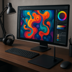 komputer dla grafika lub...